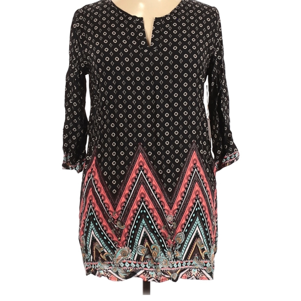 Iris Basic Chevron Print Dress